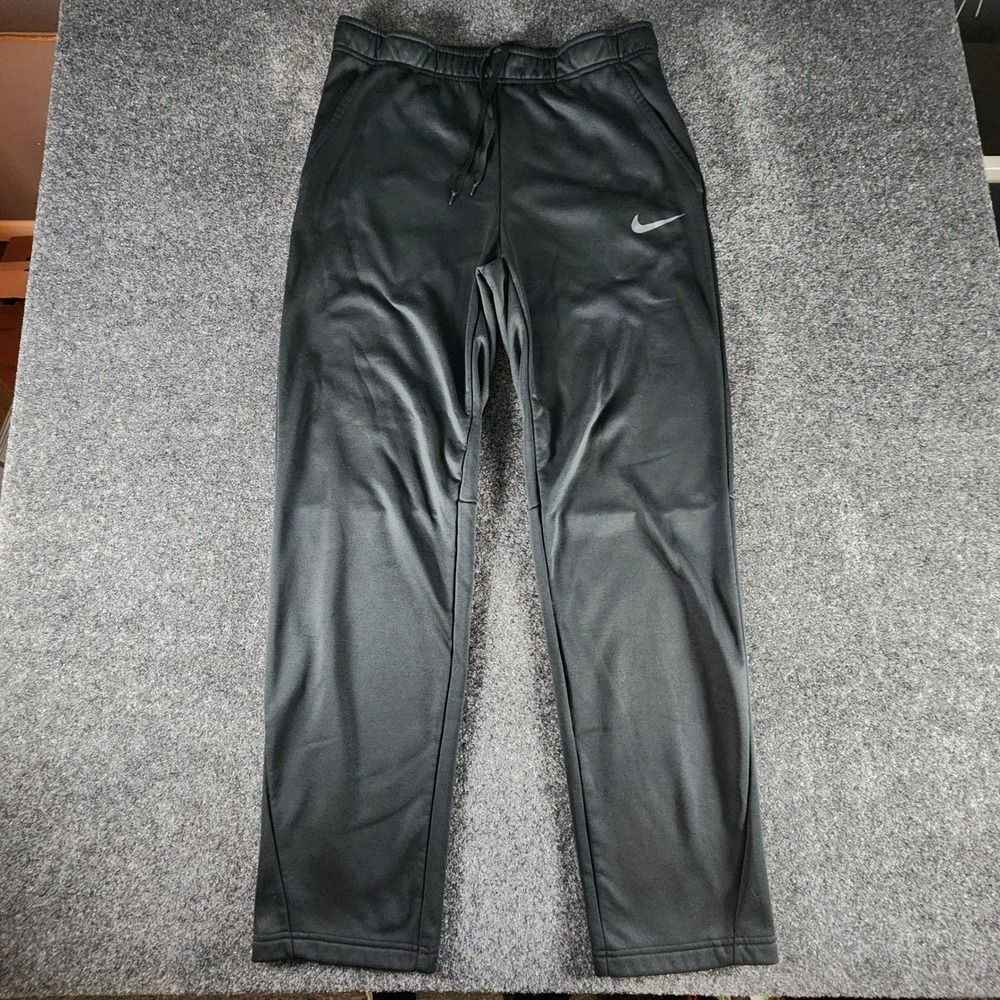 Nike Dri-FIT Mens Training Pants Black Athletic Joggers 932253-010 Size L